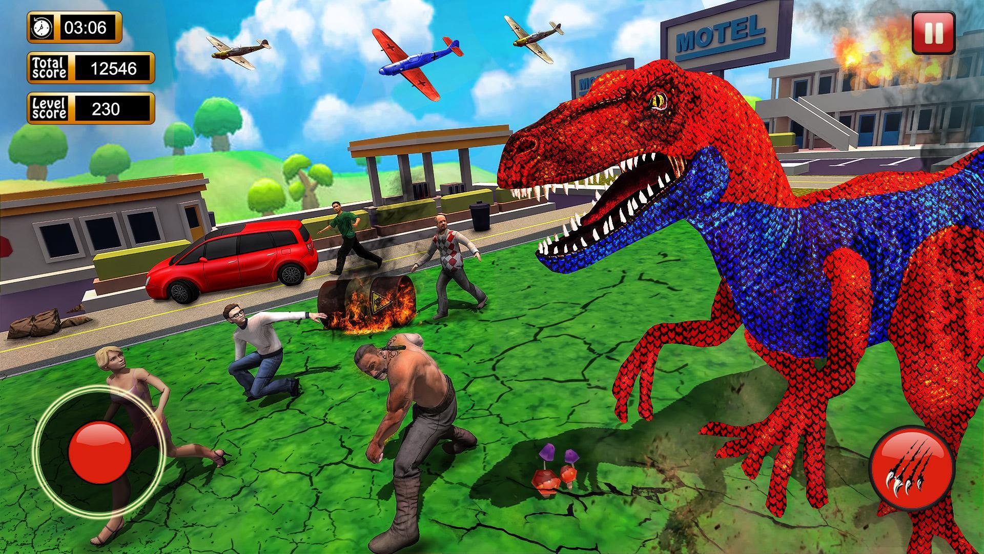 Download Dinosaur Games City Rampage android on PC